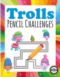 Trolls Pencil Challenges download includes a HUGE collection of visual motor practice worksheets. Practice pencil control for vertical, horizontal, diagonal and curved lines. Most of the 40+ visual motor worksheets are available in easy or more difficult versions – great for differentiated instruction in group settings. The worksheets are in color. The worksheets progress in difficulty. Also included are 12 mazes that progress in difficulty and 5 Follow the Dot activities. (affiliate)