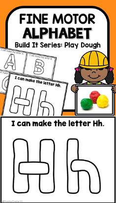 Help children learn to build the letters of the alphabet and strengthen fine motor skills using play dough in preschool and kindergarten. (affiliate)