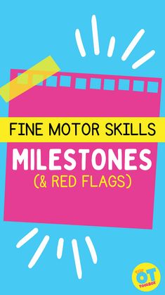 Fine motor development begins at birth and continues through the teen years. Do you know ages for fine motor milestones? This occupational therapy resource includes a printable handout on the development of fine motor skills and red flags you should look for when it comes to fine motor skills development.