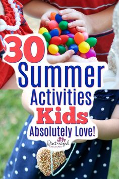 Make summer even MORE fun with these 30 Summer Activities for KIDS! Your kids will love how creative and simple these are! Enjoy making summer memories with your kids! Let us know which summer activity is your favorite!