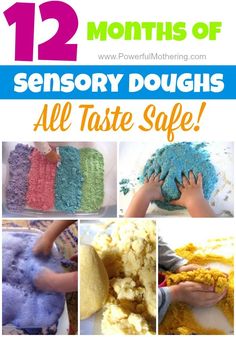This year we are very honored to take part in the 12 months of sensory doughs challenge! Update: We have just started our 2nd year! Stick around for some more awesome recipes. Be sure to