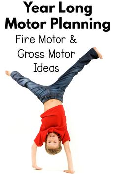 Fine motor and gross motor activities for an entire school year. Monthly motor planning activities to go along with any theme. An awesome resource for any teacher, therapist or parent who loves to combine movement with learning!