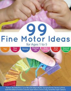 This book is all about crafts and activities that target, develop help refine the fine motor skills necessary for school and daily life. A great resource for educators, parents, and caregivers, this book is jam-packed with fun, engaging ideas to involve the fine motor muscles in your child’s hands, fingers, and wrists. (affiliates)