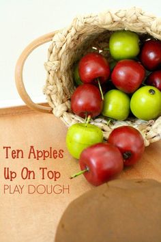 Ten Apples Up on Top Play Dough Invitation