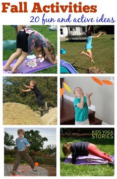 20 Fun Outdoor Fall Activities to get children learning, moving, and having fun this season | Kids Yoga Stories