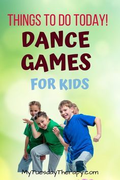 Dance Games For Kids. Things to do with kids at home today. Boredom busters. Family fun ideas. Birthday party games for kids.