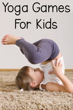 Yoga Games For Kids – Fun ideas for yoga games and yoga poses for kids! These kids yoga games are perfect for the classroom, therapy, or home! I love the spin on traditional games!