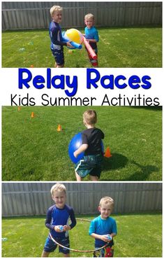 Relay races for kids. Enjoy relay races that involve pool noodles, hula hoops, and water balloons. Fun relay races for your next event.