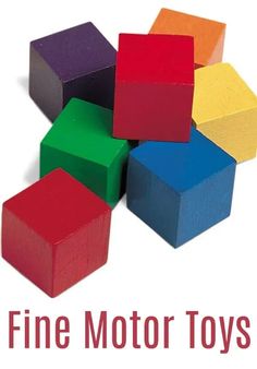 Wooden Cubes – Fine Motor Toys
