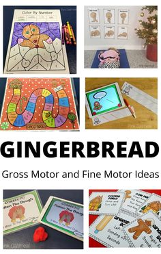 These are such cute ideas for a gingerbread theme! I love the gingerbread yoga and the escape room gingerbread games! I love how there are options for both gross mtoor and fine motor skill activities!