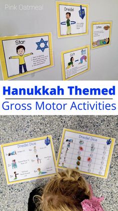 A cute set of gross motor games that are perfect for Hanakkuh. Choose from a handful of gross motor and movement based games. These games not only are printable, but also have a digital option available too!