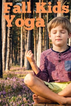Fall Kids Yoga Cards and Printables features REAL kids doing real poses! These are great to use as brain breaks in the classroom, at home, daycare or in therapy! Perfect to add to your Fall lesson plans in preschool, kindergarten and up! #kidsyoga #fall #pediatrics #physicalactivity #physicaltherapy