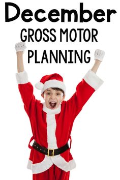 December Gross Motor Planning. Ideas for gross motor activities for the month of December.