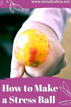 Learn How to Make a Stress Ball at home. These are fun to make with kids. The best part is that they are wonderful to squeeze and make a fantastic fidget toy.