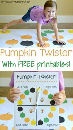 This DIY pumpkin twister game from Pint-sized Treasures is perfect for preschoolers! Celebrate the fall with this fun, printable game that teaches colors, coordination, and more! Get your FREE printable today and let your kids have some holiday fun this fall!