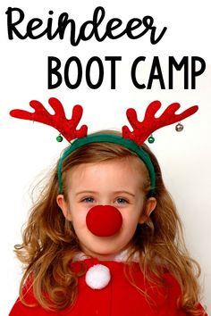 Holiday Gross Motor. Reindeer boot camp is a fun gross motor activity during the holiday season or Christmas time. It’s the perfect Christmas gross motor activity for a classroom, therapy (OT, PT, SLP) or a fun activity for home!