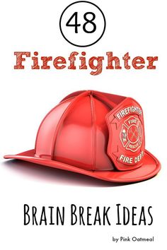 48 Firefighter Brain Break Ideas. Make brain breaks fun with a firefigher theme! I love these ideas! These are awesome for fire safety week or preschool gross motor. They work perfect for PT, OT, or SLP as well. A physical education must have. #firesafetyactivities #brainbreaks #brainbreaksfortheclassroom #physicaleducation #preschoolgrossmotor