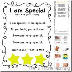 FREE All about Me preschool plans