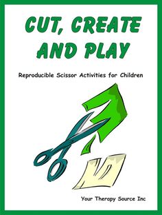 over 20 scissor activities to create crafts and games. Each of these activities are ready to go. Just print, copy, cut and create craft projects and games to play. The activities promote the development of scissor, fine motor and visual skills by encouraging practice with cutting snips, 1″ – 3″ lines, paper in half, straight lines, rectangles, squares, angles, curves and circles. (affiliate)