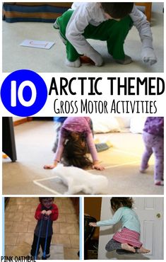 Gross motor activities with an arctic theme. Perfect for winter gross motor activities or for preschool gross motor! #winter #grossmotor #arctic