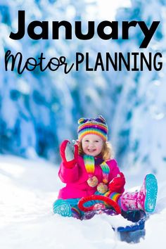Motor planning ideas for the month of January. Ideas perfect for the month of January. This includes themed ideas for each week in January. Make motor planning – fine motor and gross motor easy with all the ideas!