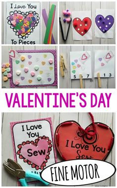 Fun ideas for Valentine’s Day fine motor activities. Work on your kids fine motor skills with these fun themed activities for Valentine’s Day!