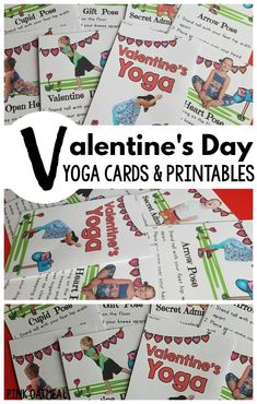 Valentine’s Day activities! Fun Valentine’s Day Gross Motor Activities. The kids yoga poses are perfect for yoga for the classroom. physical education activities, and Valentine’s Day party fun! Try these for preschool gross motor too! #kidsyoga #valentinesday #grossmotor