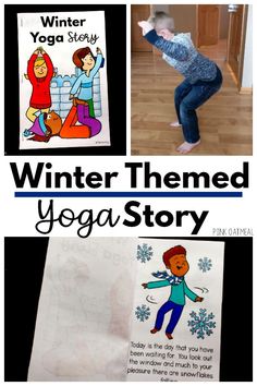 Get a winter themed yoga story, book, and 3 sets of cards to make your winter themed gross motor fun and easy!