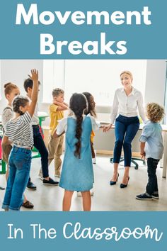 Movement Breaks In The Classroom | Pink Oatmeal Ideas and resources for making movement breaks in the classroom easy. Check out ideas for brain breaks, yoga, and ways to incorporate movement right into instructional time.