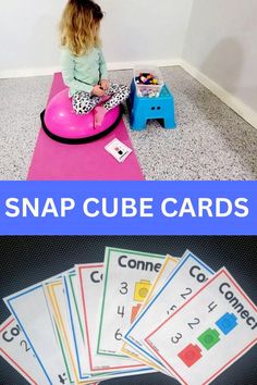 Get your hands on these amazing snap cube task cards. What a fantastic way to work on gross motor and fine motor skills in one activity. Your kids will love the challenge and you will love the ability to work on learning and motor skills in one activity.