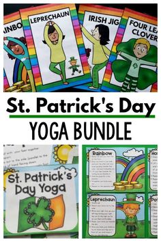 St. Patrick’s Day Kids Yoga Bundle. Such a fun way to incorporate yoga and movement with a St. Patrick’s Day theme. I use this the entire month of March and it’s so much fun. It’s perfect for the classroom, therapy sessions, daycare centers and to use at home. I can’t wait to use these kids yoga poses again all March long.