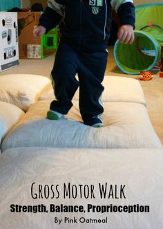 Gross Motor Walk. A fun gross motor game for your toddler. I love working large motor skills!