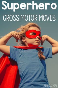 Superhero activities! These are the perfect addition to any classroom, therapies or physical education. They work great for a superhero theme, brain break or to use for physical education! #superheroactivity #brainbreak #physicaleducation #superherotheme #grossmotor