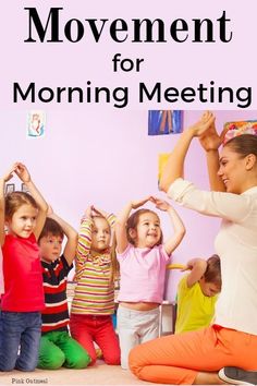 A fun idea for incorporating movement into morning meeting calendar time!