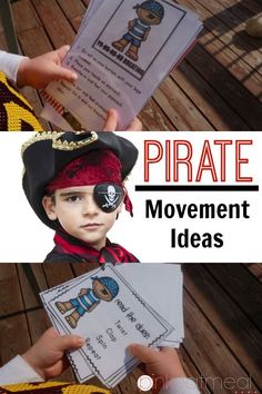 Pirate themed movement ideas- Gross motor, brain breaks, and yoga pose ideas with a pirate theme! I love yo ho ho breathing!