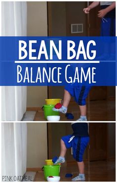 The bean bag balance game is a fun and effective way to work on balance through play! Play this game with one or several children!