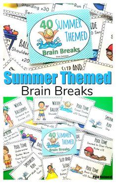 Fun summer themed brain breaks to incorporate into the classroom to get kids moving. These activities are get to do outside or inside to add movement to the school day.
