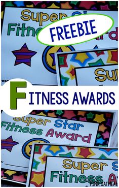 Free printables! Free fitness awards! Fun printables that are perfect for physical education, therapy, home or the classroom. A fun way to encourage fitness.