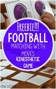 Brain Breaks For The Classroom! A fun football themed activity that incorporates movement and physical activity. Not only is this great for the classroom but also for gross motor, PT, OT, SLP, or at home. Use this football activity during football season, a great fall activity, a fun Super Bowl activity, and all year long!