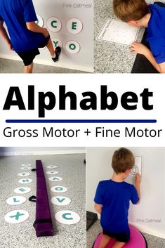 Alphabet Gross Motor and Fine Motor Activities. This is a great collection of gross motor and fine motor activities all about the alphabet!