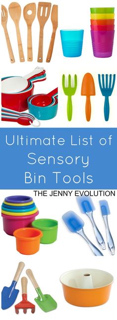 Ultimate List of Sensory Bin Tools | Mommy Evolution