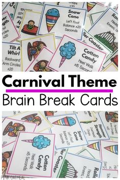 Carnival themed brain breaks are the perfect way to add movement to your day. Combine your learning and movement when you use these with your carnival or circus theme. These are so much fun that you can use them all year long! Don’t miss out on an easy opportunity to make movement fun. Feel confident you and your kids will LOVE these!
