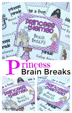 These princess brain breaks are great for princess themed days or kids parties. Preschoolers will love these activities that get them moving! #princessbrainbreaks