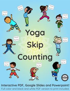 Skip counting is an important skill for students to learn to practice math facts. Add movement to your skip counting with this interactive Yoga Skip Counting brain break. (affiliate)