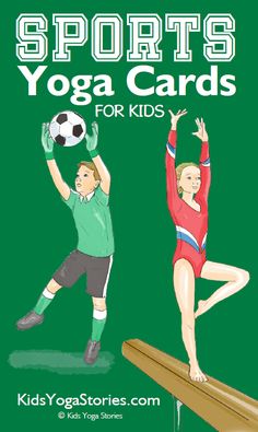 SPORTS YOGA CARDS FOR KIDS. Pretend to be a soccer player, windsurfer, and a volleyball player! Instantly download these 53 sports yoga digital yoga cards to learn through movement in your home, classroom, or studio. Includes an Index Card, Pose Instructions, 20 Yoga Pose cards, and 20 matching Sports cards. The yoga kids are multicultural from seven countries. Act out various sports with fun and easy yoga poses! Recommended age: 3+. #ad