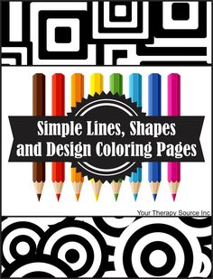 40 simple coloring pages to encourage pre-writing skills. a collection of pre-writing and drawing visual motor worksheets. Practice coloring horizontal lines, vertical lines, curved lines, diagonal lines, zig zags, circles, crosses, squares, rectangles, X’s, triangles, diamonds, ovals, hearts and various combined designs. There are 40 coloring page in total. (affiliate)
