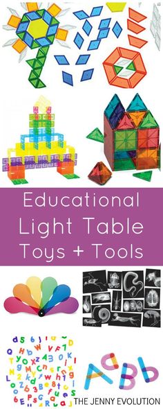 Best Educational Toys and Tools for Light Tables | Mommy Evolution