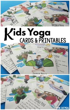 Yoga for kids! Kids yoga cards are a fun way to incorporate yoga into the day! #yoga #preschool #kindergarten