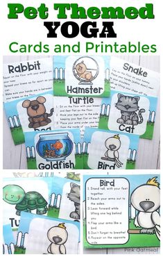 Pet Themed Yoga Cards and Printables for kids are fun to incorporate into the day to add some movement. Preschoolers will love moving like rabbits, dogs, turtles and more! Great for the beginner or expert yogi. Looking for REAL kids? We’ve got that too, check out the Pink Oatmeal Shop.